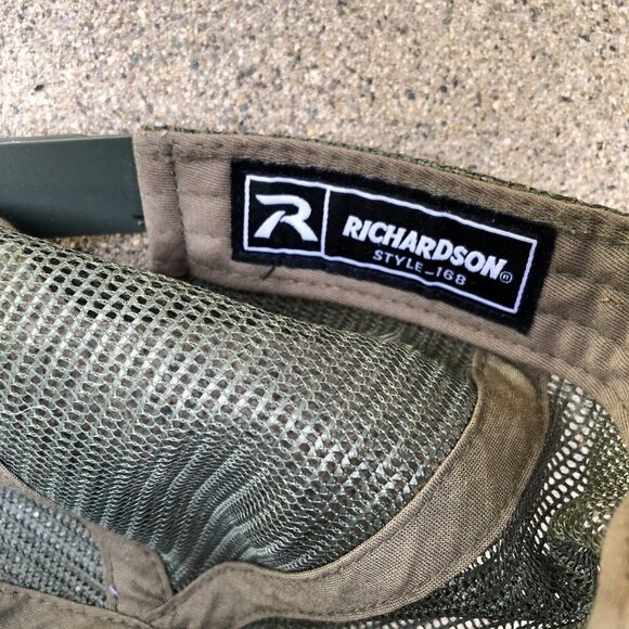 HUNT OF THE NORTH Trucker Hat Mens Camo Snapback Cap Green Richardson​​​​​ - Picture 2 of 5